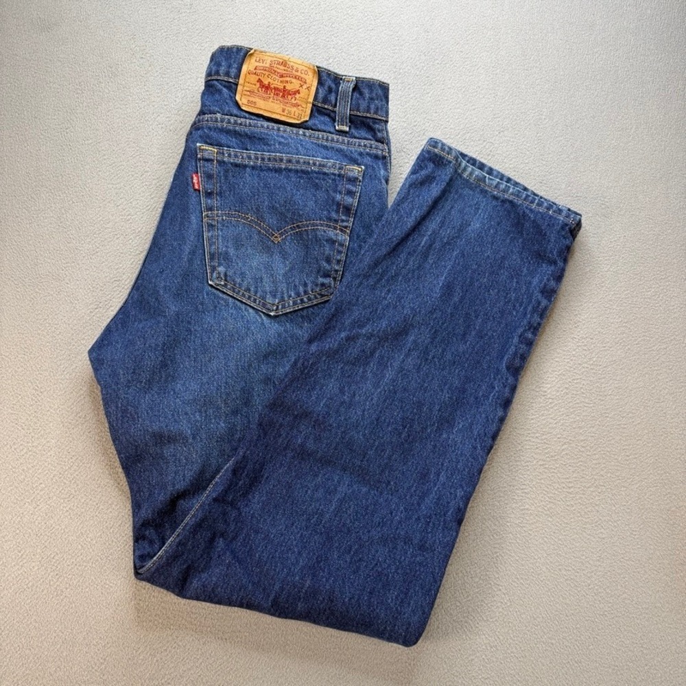 VTG Levis 505 Jeans Regular Straight Fit‎ 36x31 (FIT 35x31) USA Made 90's Retro